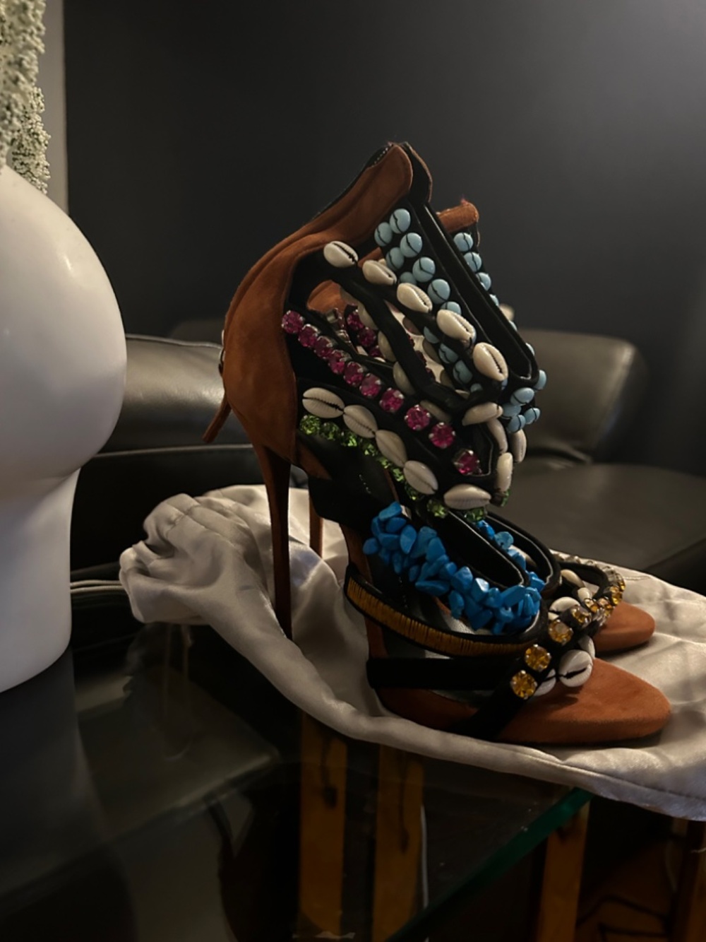 Giuseppe Zanotti Coline Beaded Shell - Picture 6 of 15